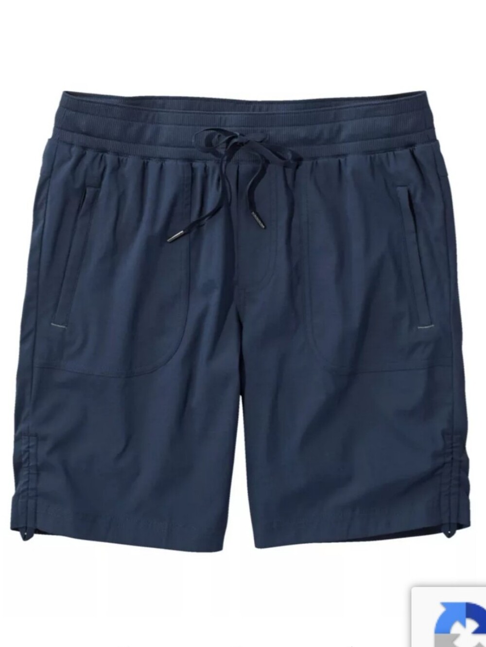 L.L. Bean Women's Navy Vista Camp Bermuda Shorts Size Medium